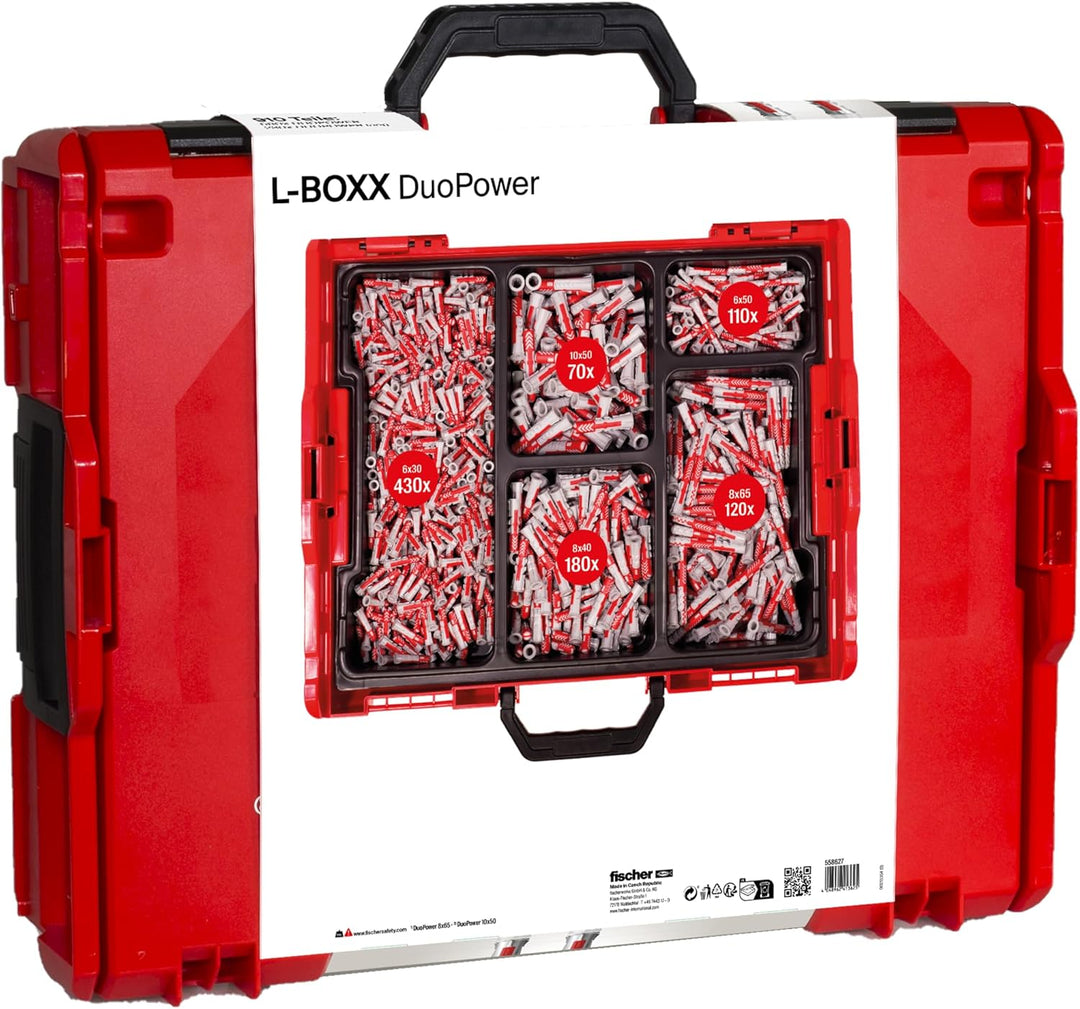 fischer DuoPower in der handlichen L-BOXX, 910 x DuoPower in verschiedenen Grössen, der innovative D