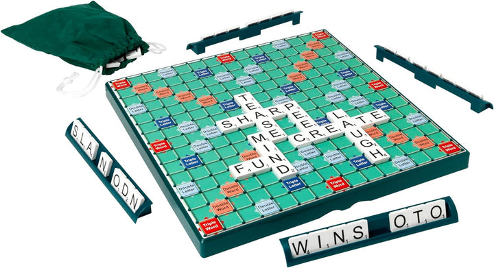 Ideal | Grosses Print Classic Scrabble: Extra grosses Brett mit klarem, grossgedrucktem Text und Buc