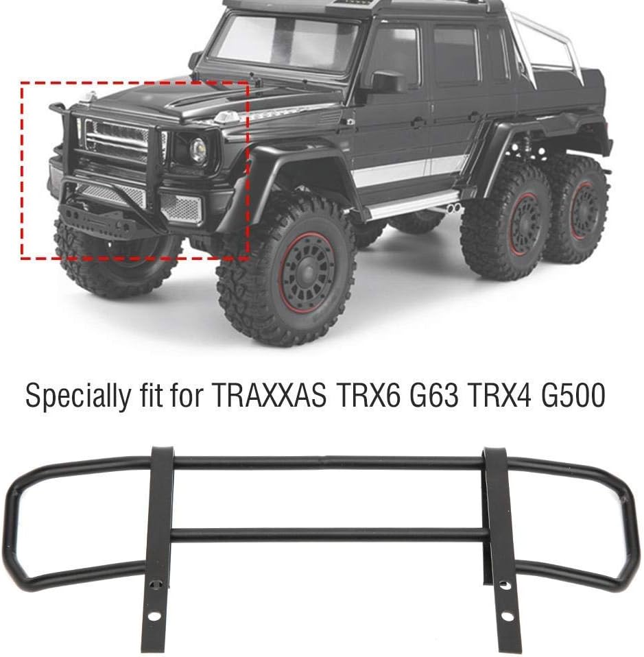 Tbest RC Auto Frontstossstange, Zubehör Upgrade obere Frontstossstange aus Metall, kompatibel mit RC