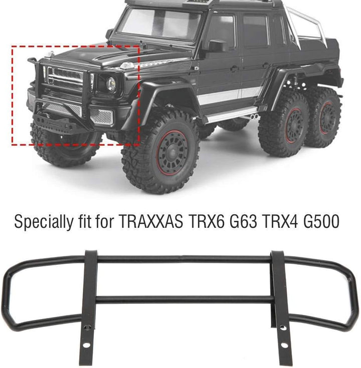 Tbest RC Auto Frontstossstange, Zubehör Upgrade obere Frontstossstange aus Metall, kompatibel mit RC
