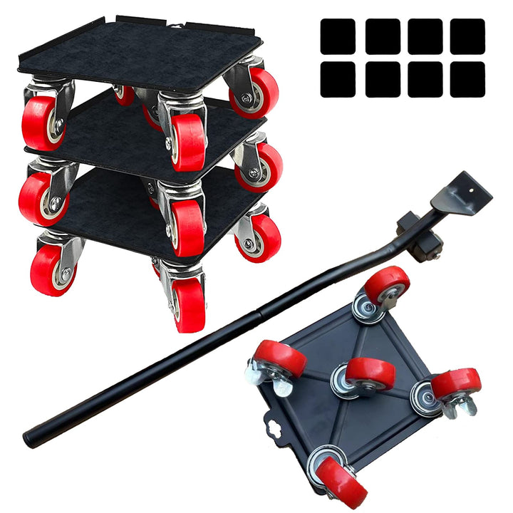 TIMILAND Möbelroller Transportroller Set,Möbelroller Set,Transportrollen Möbel,5 Räder,360 Grad Dreh