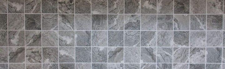 Mosaik Fliese Keramik Steinoptik Struktur grau Wandverkleidung Badewannenverkleidung Bodenfliese WC