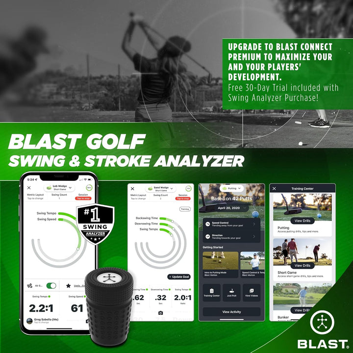 Blast Swing Analyzers (Sensor) Advanced Player Development for Every Level, Analyzes Swings, Tracks