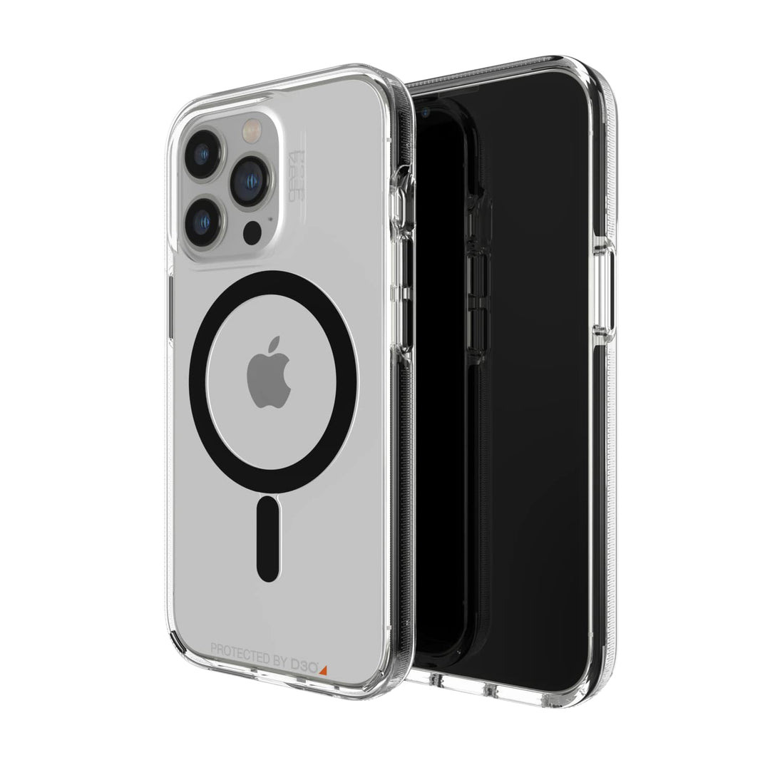 Gear4 ZAGG Santa Cruz Snap - MagSafe-kompatibles durchsichtiges Gehäuse, das das D3O®-Schutzmaterial
