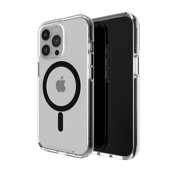 Gear4 ZAGG Santa Cruz Snap - MagSafe-kompatibles durchsichtiges Gehäuse, das das D3O®-Schutzmaterial