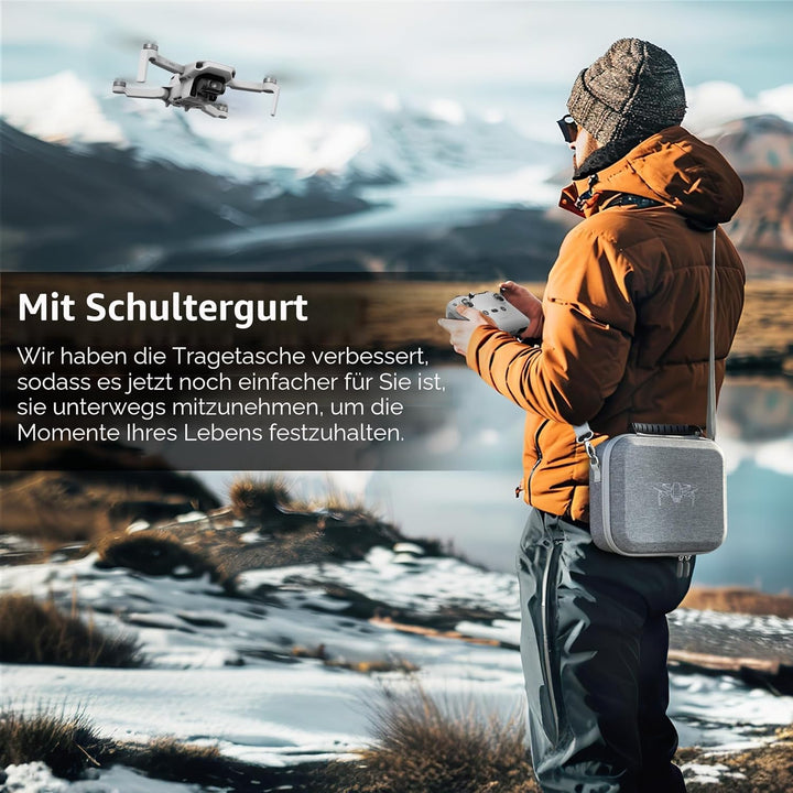 FPVtosky Mini 4K Tasche Kompakter Koffer für DJI Mini 2 SE/4K Drohne Zubehör Tragetasche Mit Steuerk