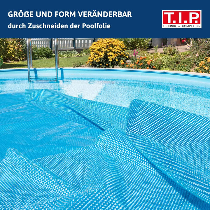 T.I.P. Solarfolie - Poolabdeckung für Rundpools Ø 4,6 m (Solardeckplane, Poolcover, Aufheizen durch