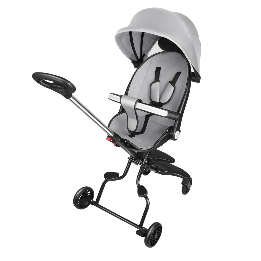 Kompakter Kinderwagen, verlängerte Position, kompakter Kinderwagen, mit einer Hand neigbar, grosser