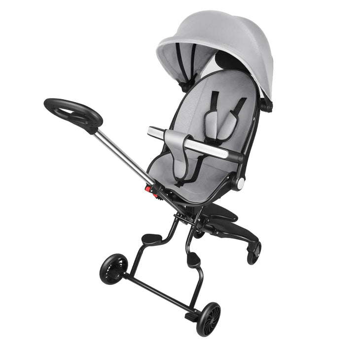 Kompakter Kinderwagen, verlängerte Position, kompakter Kinderwagen, mit einer Hand neigbar, grosser