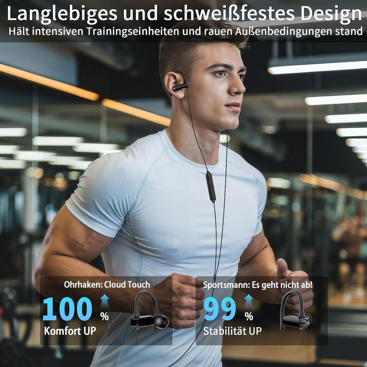 USB C Kopfhörer mit Mikrofon Ohrhaken Lautstärkeregler Kopfhörer USB C mit Kabel für Samsung Galaxy