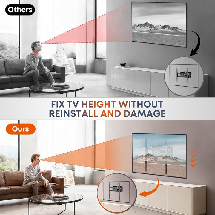 VESA Adapter Verlängerungsplatten für TVs mit niedrig positionierten VESA-Bohrungen, Erweiterungs Ki