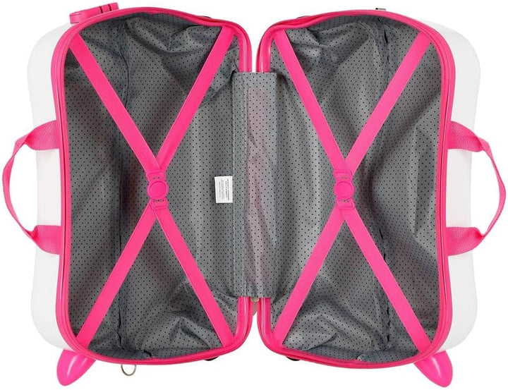 Disney Minnie Enjoy the Day Kinder-Koffer Weiss 50x38x20 cms Hartschalen ABS Kombinationsschloss 34L