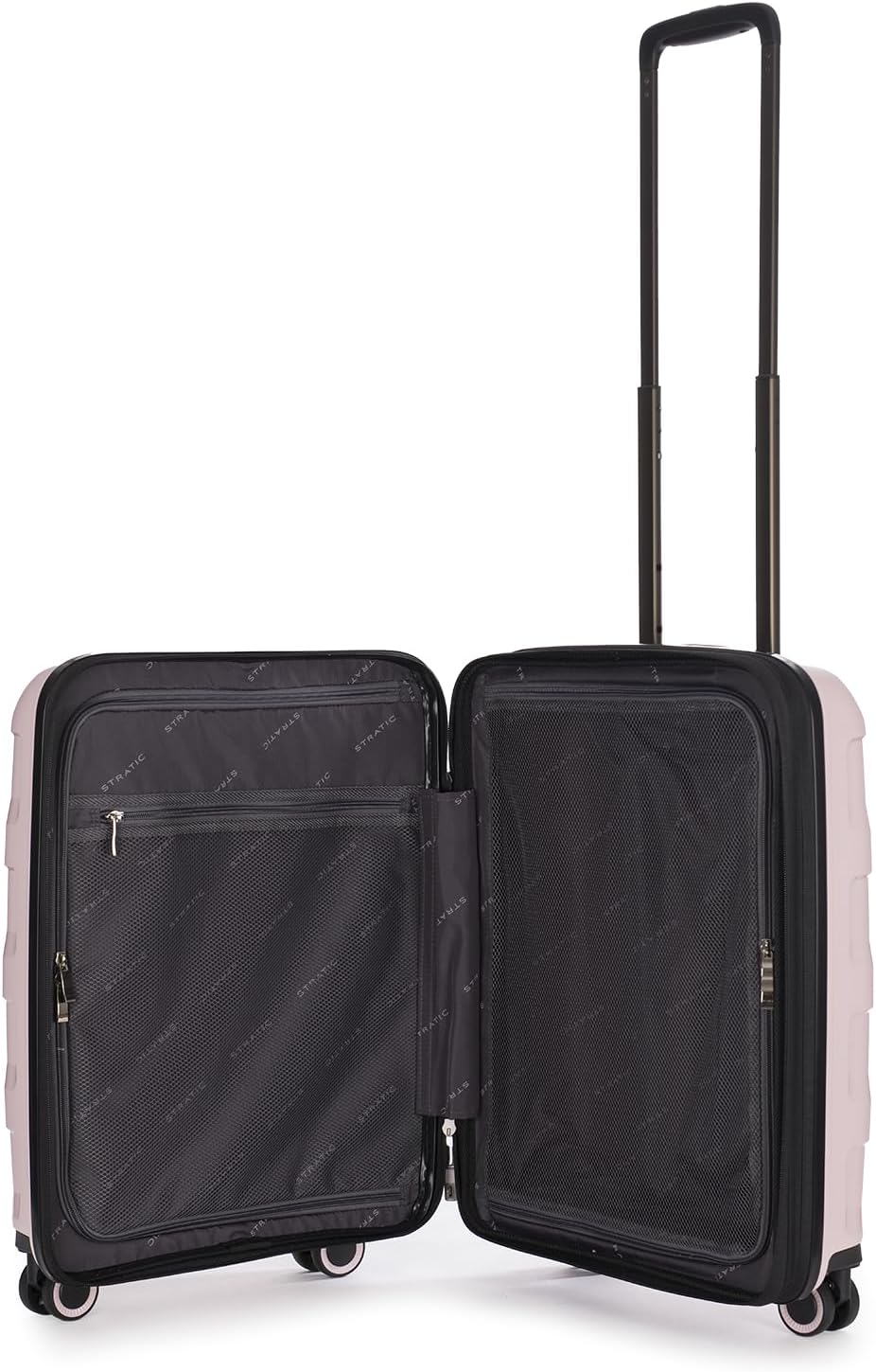 Stratic Straw + Hartschalen-Koffer Trolley Handgepäck Koffer klein Reisekoffer, nachhaltig, 4 Rollen