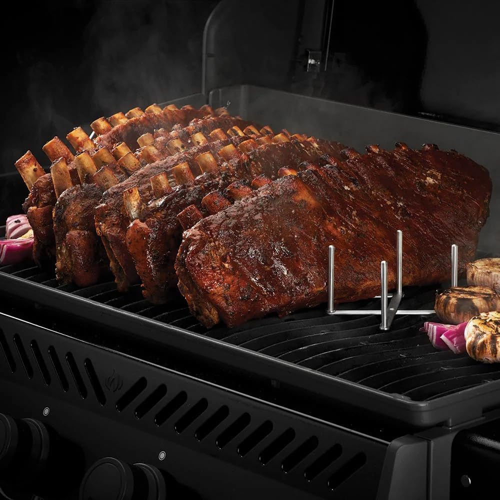 Napoleon Ausziehbarer Ständer zum Kochen von Ribs auf dem Grill