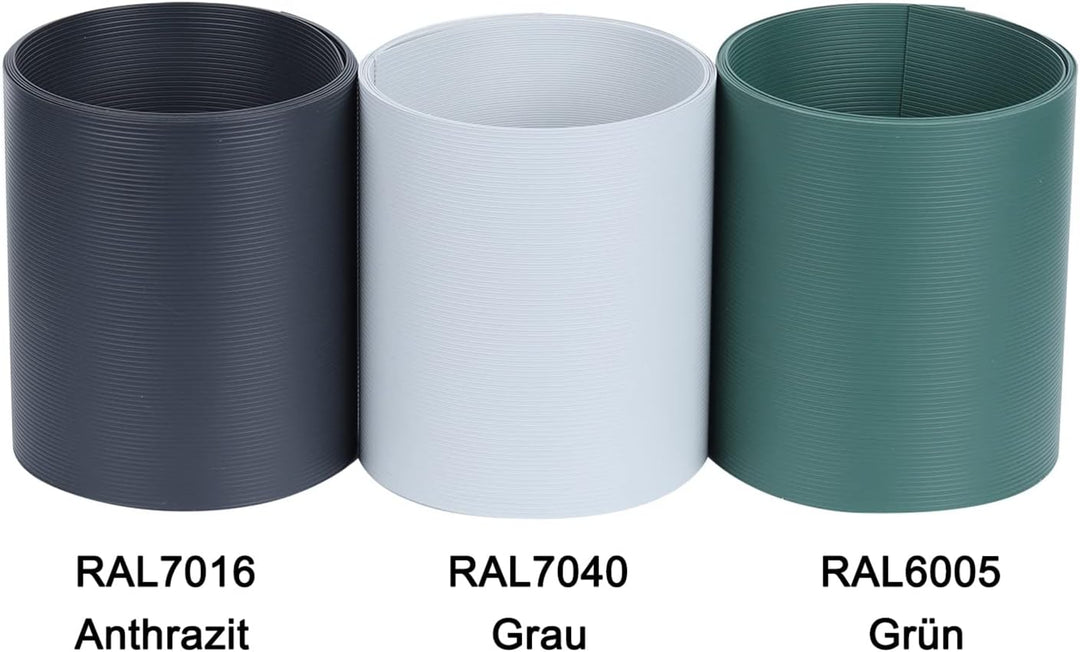 NAIMORUI 10 Stück Hart PVC Sichtschutzstreifen für Doppelstabmatten, 252,5 X 19 cm Sichtschutzstreif