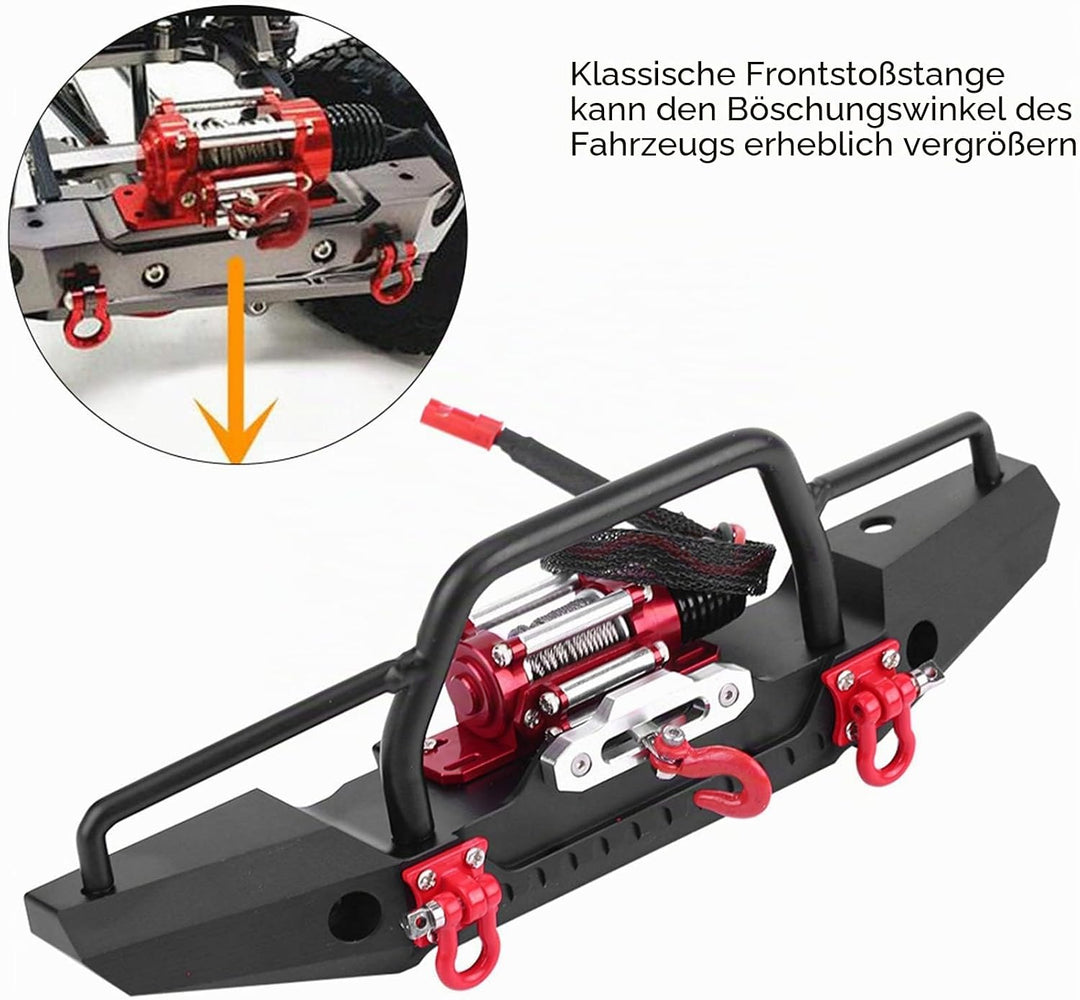 Aluminiumlegierung Vorne, Winde für Traxxas 4 RC Raupenwinde Stossstange mit Zubehör Traxxas High Ca