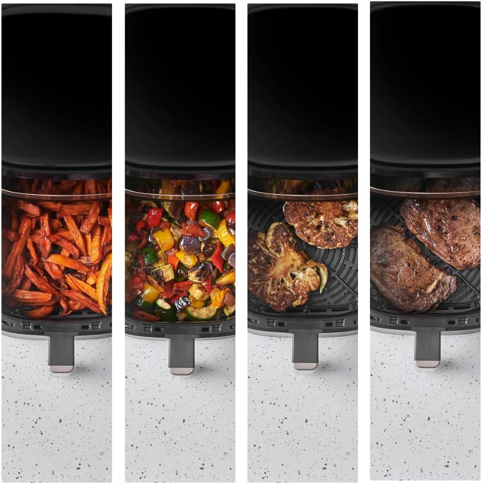 Russell Hobbs Heissluftfritteuse L 4,3L Rapid AirFryer [sehr kleines Gehäuse, sehr leise, 9 Programm