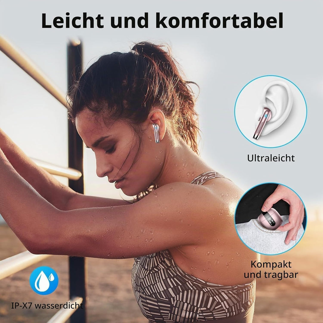 Drsaec Bluetooth 5.4 Kopfhörer, 6D Tiefer Bass In Ear Kopfhörer Kabellos Bluetooth 2026 Neu 56 Std K