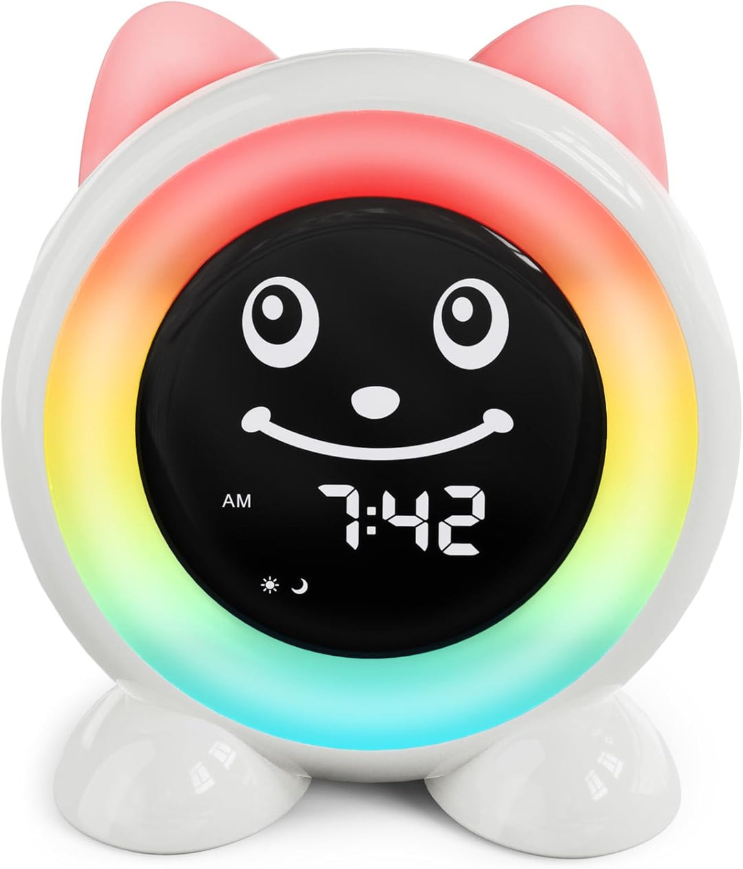 FiveHome Wecker Kinder-Schlaftrainer Kinder Kinderwecker Digital Lichtwecker mit 11 Farben Nachtlich