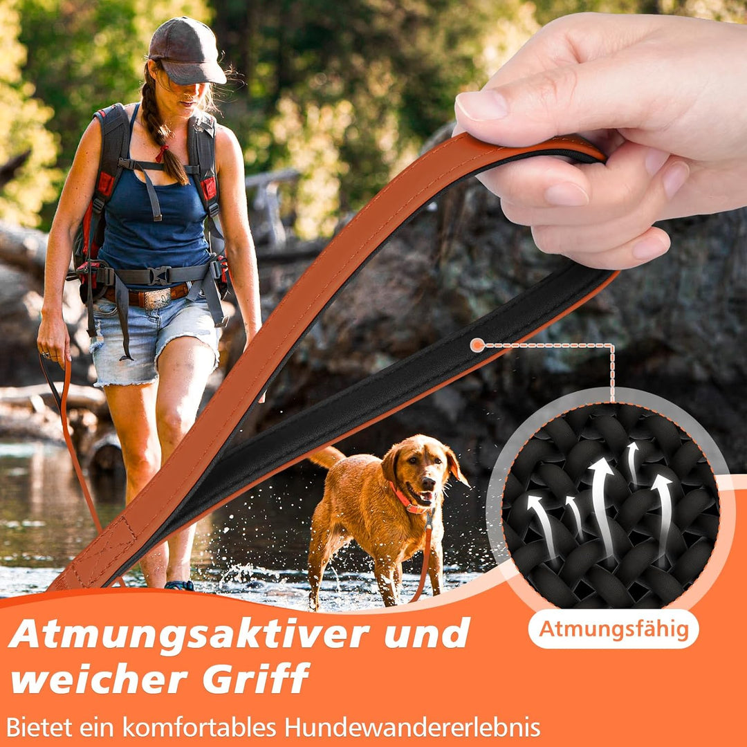 X XBEN Wasserdicht Schleppleine für Hunde,3M 5M 10M 15M 20M 30M Gummierte Schleppleine mit Abschlies
