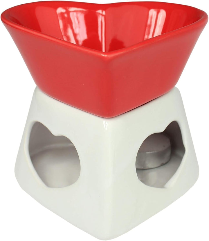 Monsterzeug Schokoladenfondue in Herzform, Süsses Fondue Set, Set mit Fondue und 4 Gabeln, Fondue Sc
