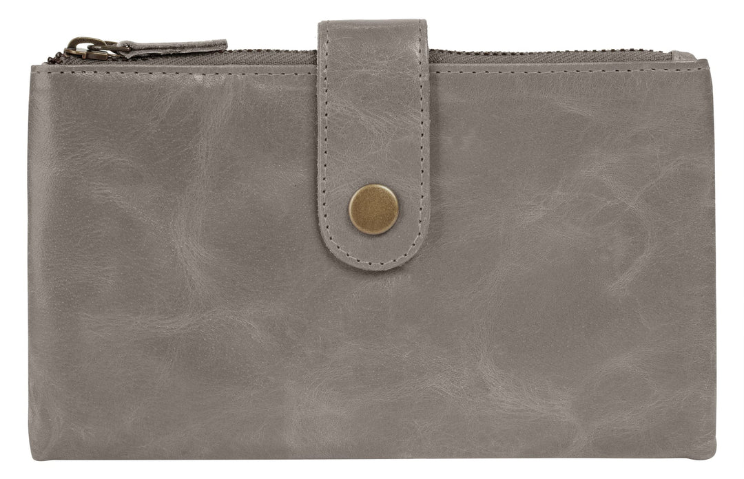 bruno banani Geldbörse Echt Leder grau Damen - 021754, Grau
