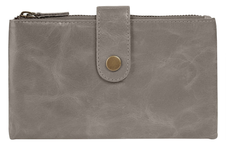 bruno banani Geldbörse Echt Leder grau Damen - 021754, Grau
