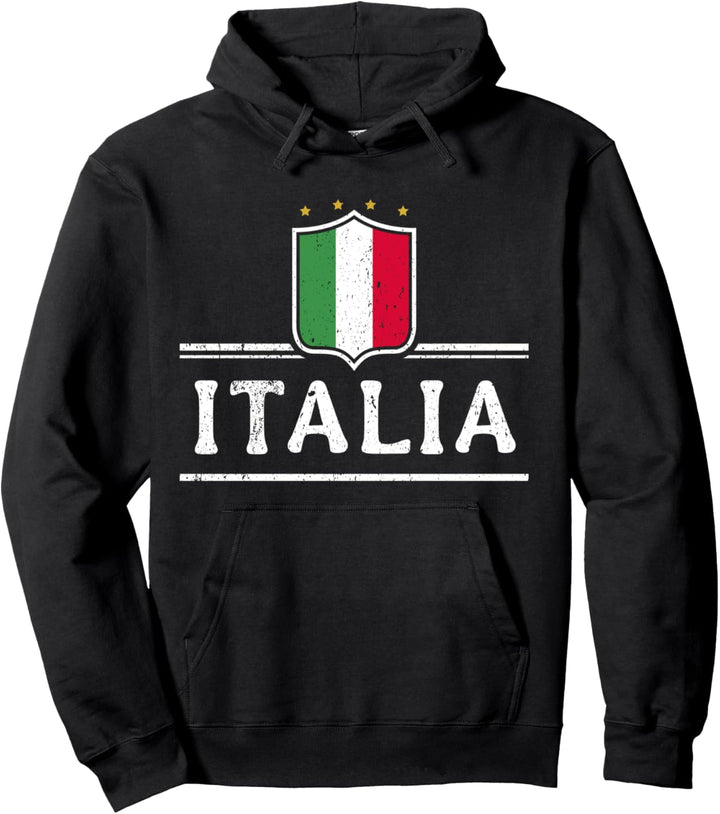 ITALIA Italienische Flagge Fussball Italien Fan Pullover Hoodie