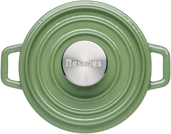 Berndes Serviertopf B.iron 0,75L mit Deckel - 14 cm - Gusseisen mit Emaillebeschichtung - Kochtopf z