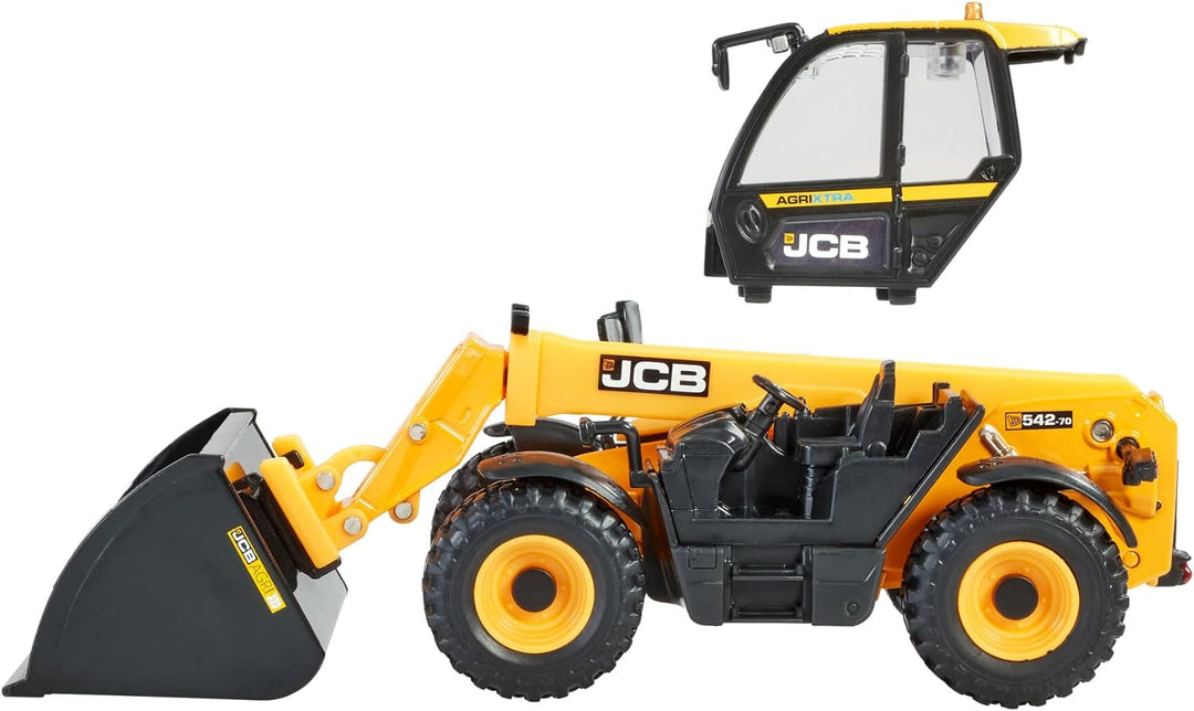 Britains 43325 AGRIXTRA Loadall Bauernhofspielzeug – Teleskopgriff JCB AGRI Truck – Sammelbares Trak