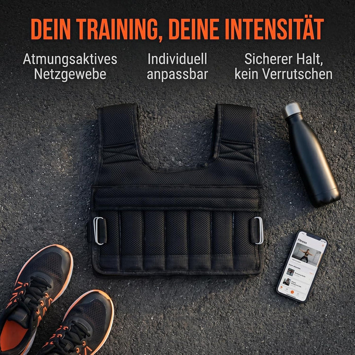 Healeved Gewichtstragende Weste Laufweste Trainingsweste Aus Atmungsaktivem Netzstoff FüR Fitness Jo