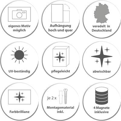 banjado® Magnettafel 78 x 37cm / Magnetwand aus Metall/Magnetpinnwand als Memoboard/Pinnwand Magnett