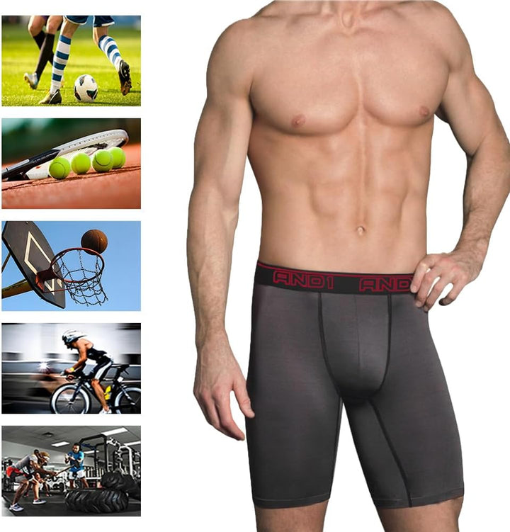 AND1 Sport Boxershorts 5er Pack Unterwäsche Herren Unterhosen Männer Retroshorts Boxer Brief Sportun