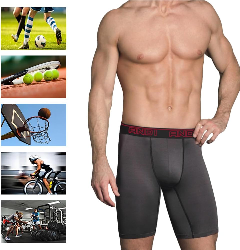 AND1 Sport Boxershorts 5er Pack Unterwäsche Herren Unterhosen Männer Retroshorts Boxer Brief Sportun