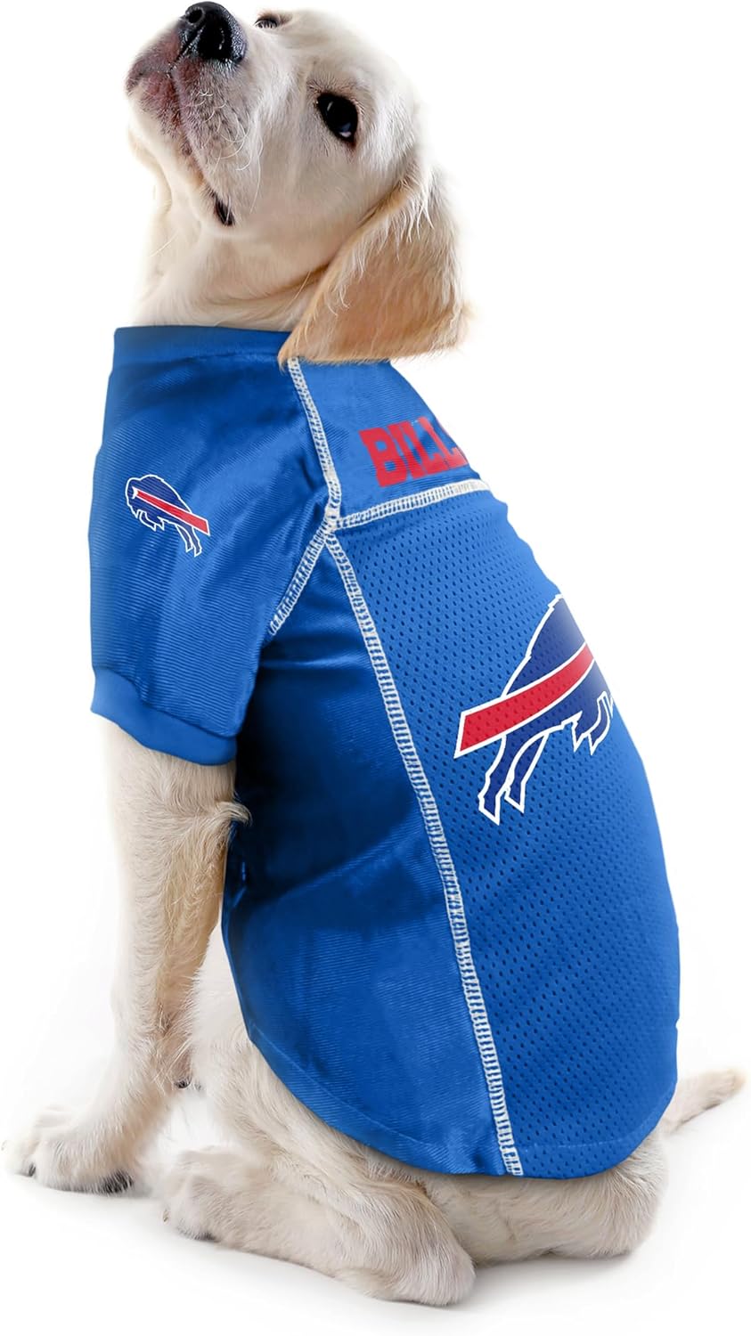 Littlearth NFL Basic Haustier-Trikots Buffalo Bills M (Neck: 13", Girth: 15"-20", Back: 12"), Buffal