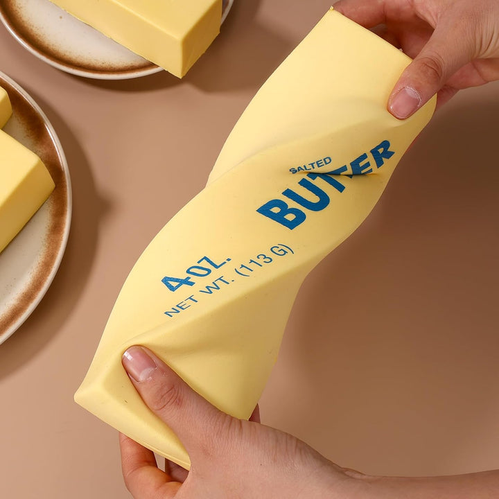 Lyreh Grosses Butter Quetschspielzeug, Butterstick aus PU-Material Langsam Aufsteigendes Quetsch-Leb