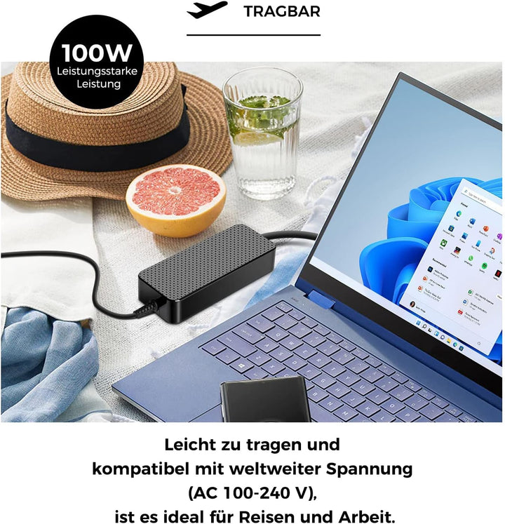KFD 100W USB-C Ladegerät Netzteil für ASUS ROG Flow Z13 GZ301ZE-LC032W GX551 GX703 USB PD Dell XPS A