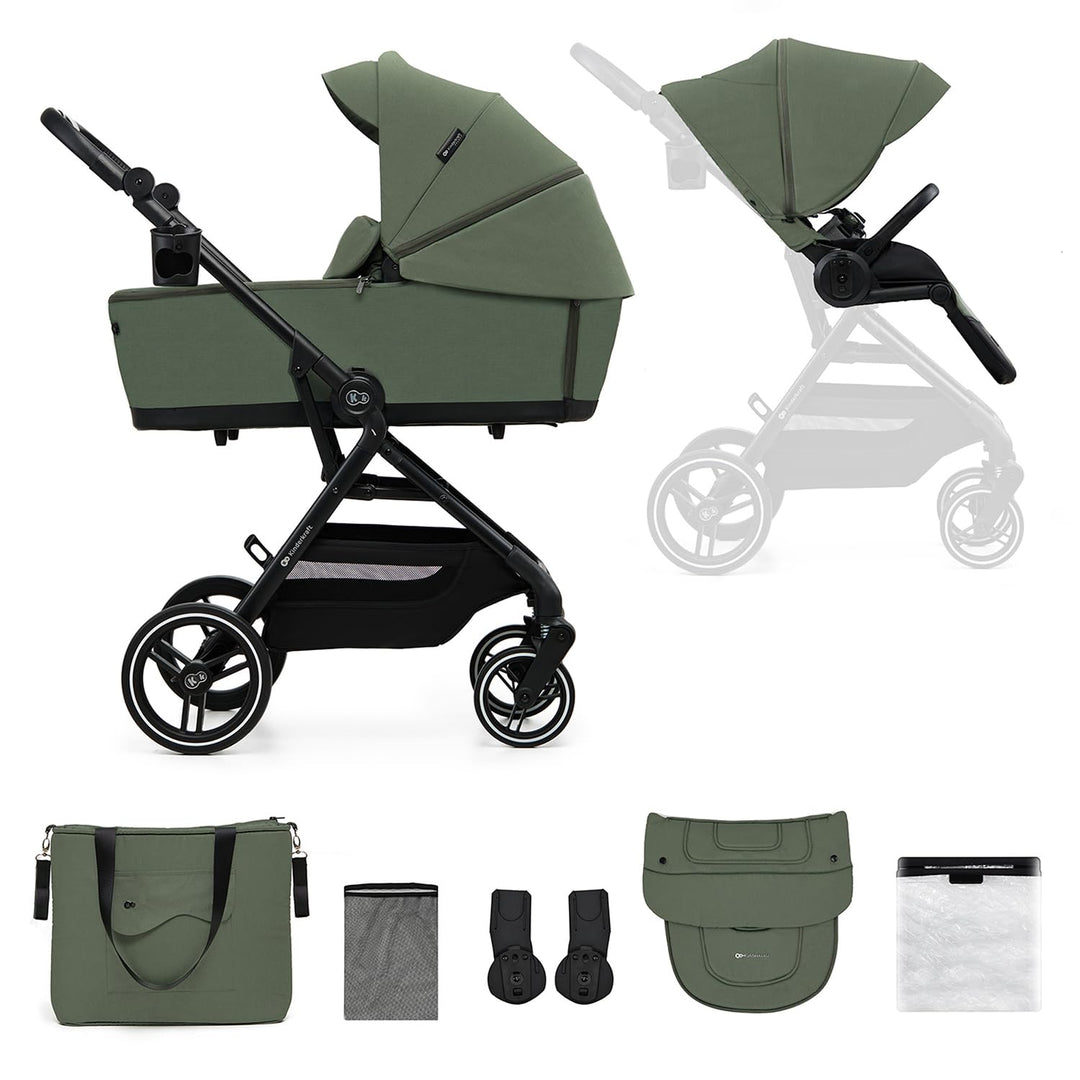 Kinderkraft YOXI 2-in-1 Kinderwagen, buggy von Geburt bis 22 kg, Einfach Zusammenklappe, grosses Ver