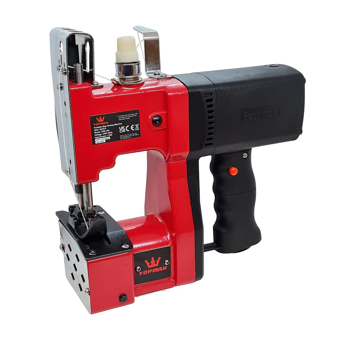 TOPWAY Sacknähmaschine Tragbares Elektrische Beutelverschliessmaschine 220V Tütenähmaschine mit 2 Ro