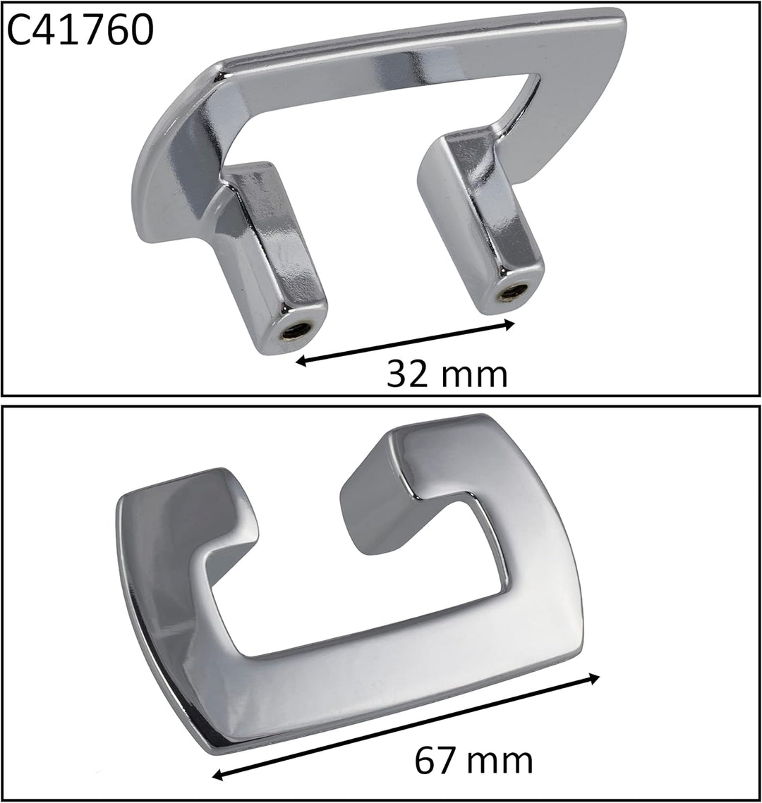 AERZETIX - C41760-2er-Set Möbelgriffe achsabstand 32 mm - für schrank wandschrank schublade einricht