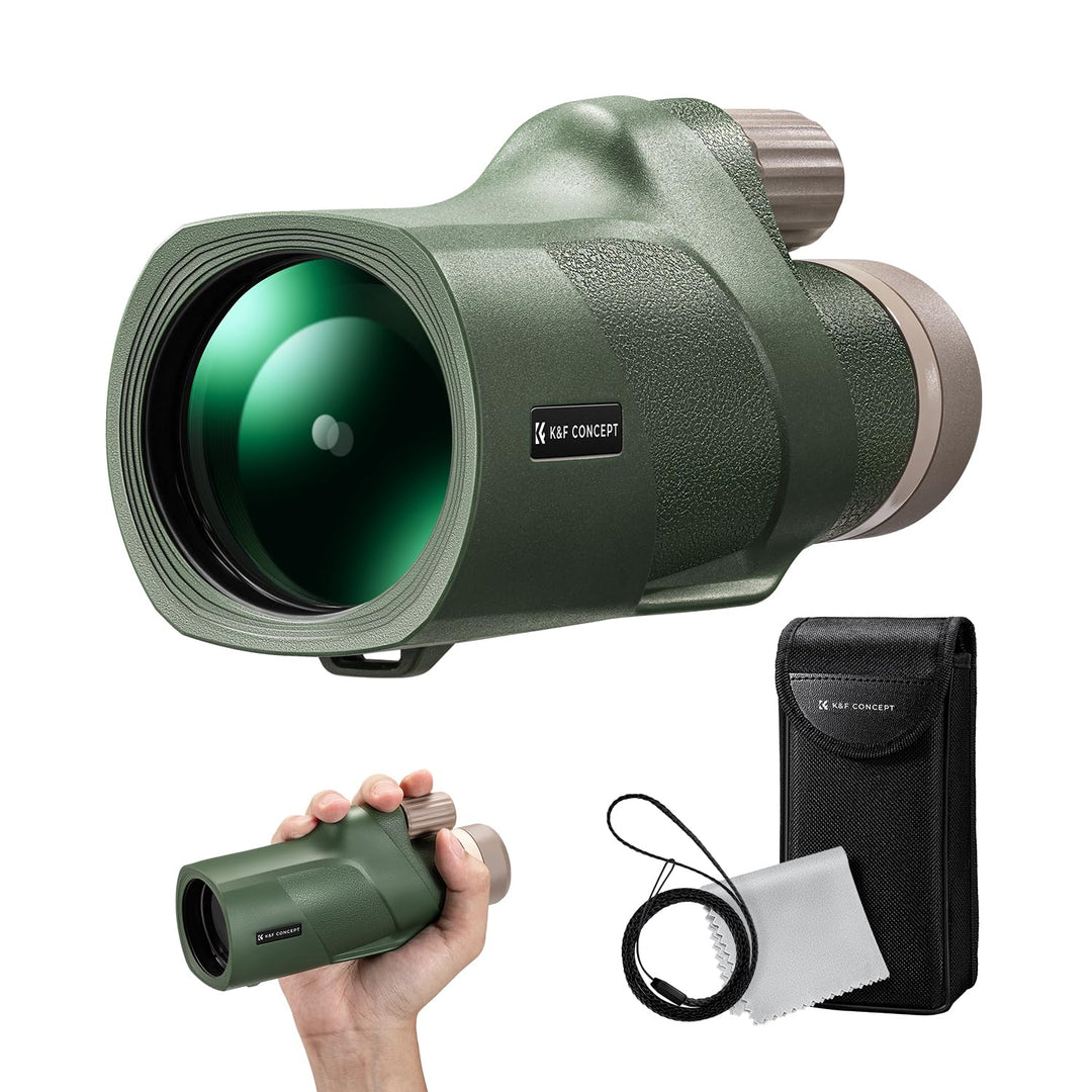 K&amp;F Concept Monokular Teleskop 12x50 HD Handy Fernrohr Mit Arca-Schnittstelle für Vogelbeobachtung,