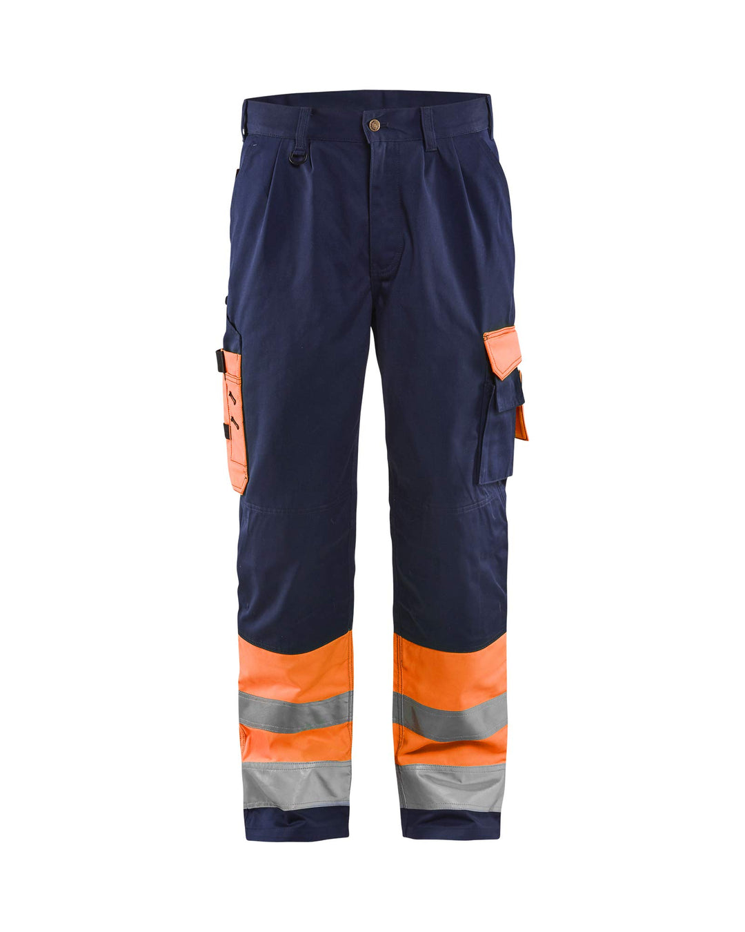 Blaklader 15841860 Hose mit hoher Sichtbarkeit, Orange/Marineblau, grootte D92 D92 Navy Blue / Orang