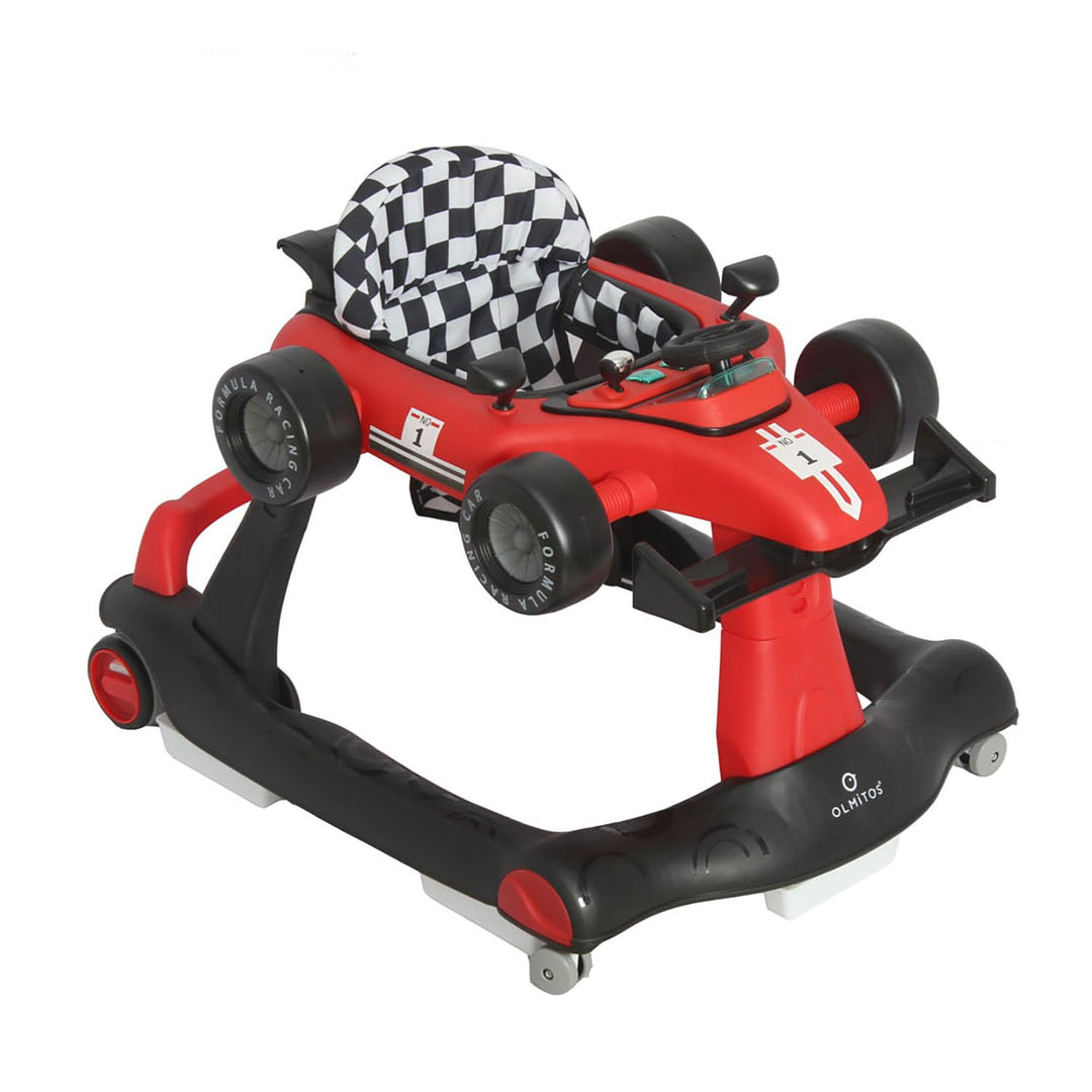 Olmitos 3-in-1-Baby-Rollator Racing: Lauflernwagen und Schubwagen für Babys erste Schritte – ab 6 Mo