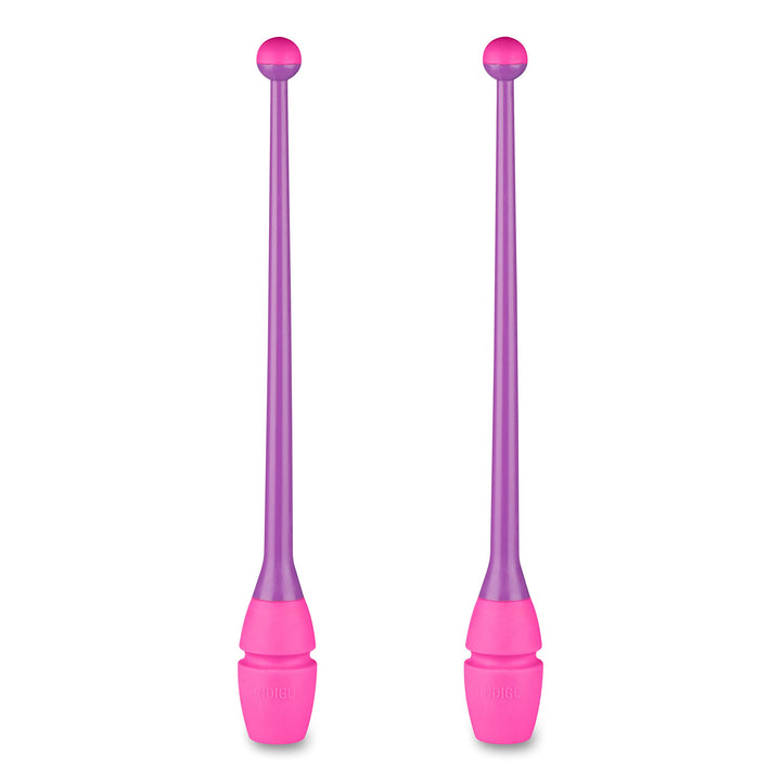 DRUNA Einsteckbare Keulen für Rhythmische Sportgymnastik Indigo 41 cm Violett-Rosa, Violett-Rosa