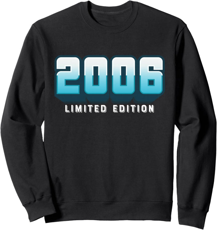 18. Geburtstag Junge Mädchen 18 Jahre 2006 Lustig Geschenk Sweatshirt