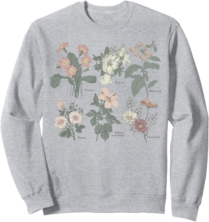 Trendy Soft Floral Sweatshirt