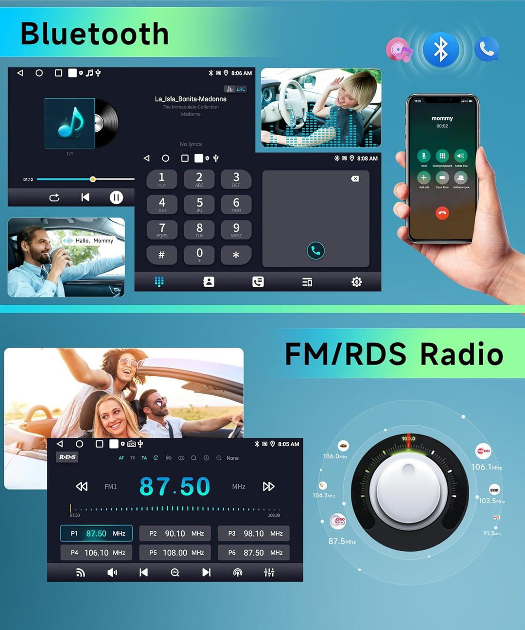 2G&64G 7" Android Autoradio Für VW Golf 5 6 Polo Passat Skoda Touran Tiguan Seat mit Carplay Android