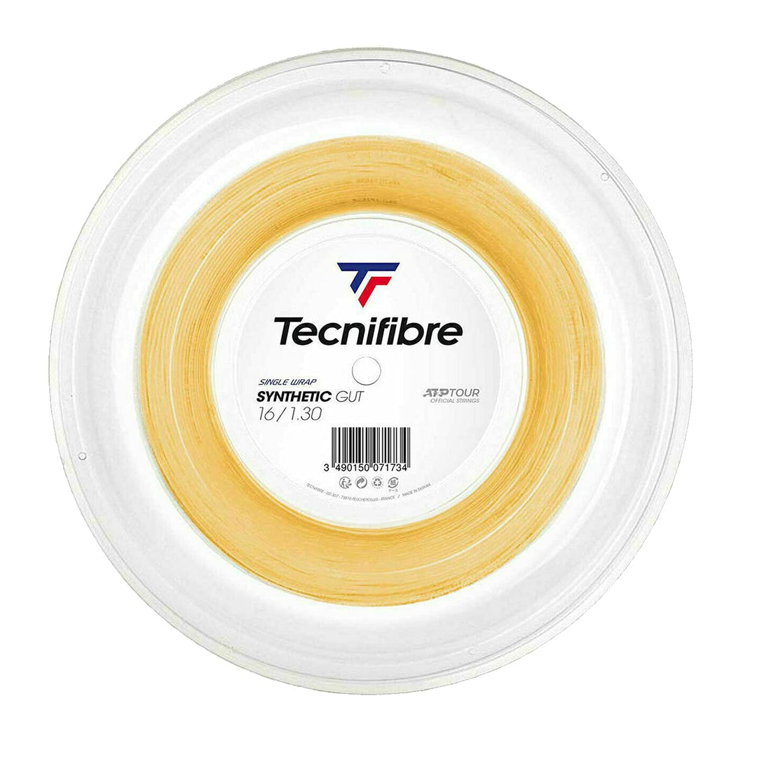 TECNIFIBRE - Tennissaite - Rolle 200M - Synthetic GUT 1.30mm / 200m Gelb, 1.30mm / 200m Gelb