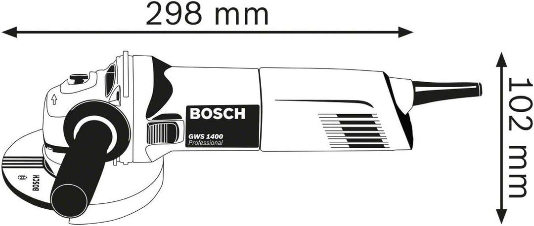 Bosch Professional Winkelschleifer-Set: GWS 22-230 P + GWS 1400 (inkl.Zusatzhandgriff, Aufnahmeflans