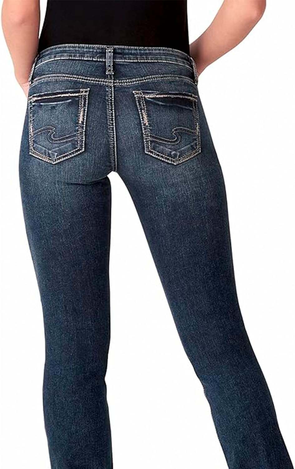 Silver Jeans Damen Tuesday Low Rise Slim Bootcut Jeans 24W / 31L Indigo, 24W / 31L Indigo